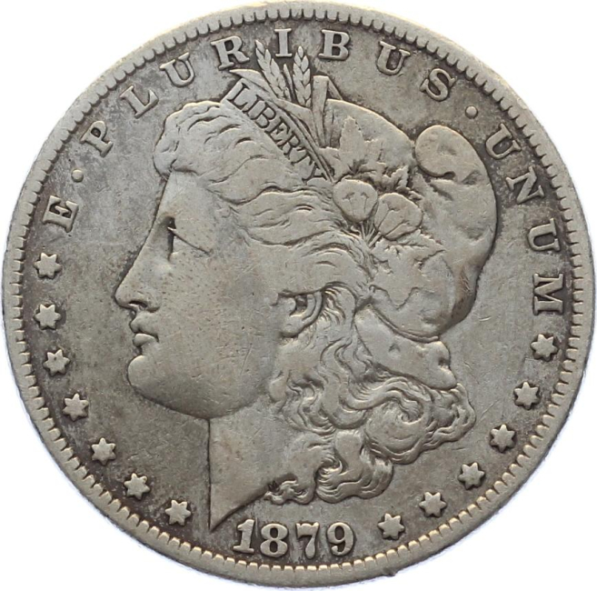 USA 1 Dollar 1879 – Morgan Dollar Silber